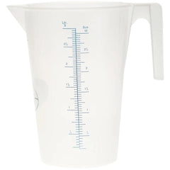 Beakers & Pipettes; Beaker Type: Pitcher; Beaker Form: Tall Form; Volume Capacity: 3.0; Material: Polypropylene; Handle Included: Yes; Overall Length: 9.50; Overall Diameter: 6.500; Maximum Temperature: 212 F