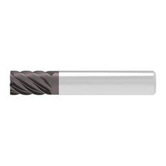 Corner Chamfer End Mill: 14.00 mm Dia, 18.00 mm LOC, 6 Flute, 0.06 mm Chamfer Width, Solid Carbide