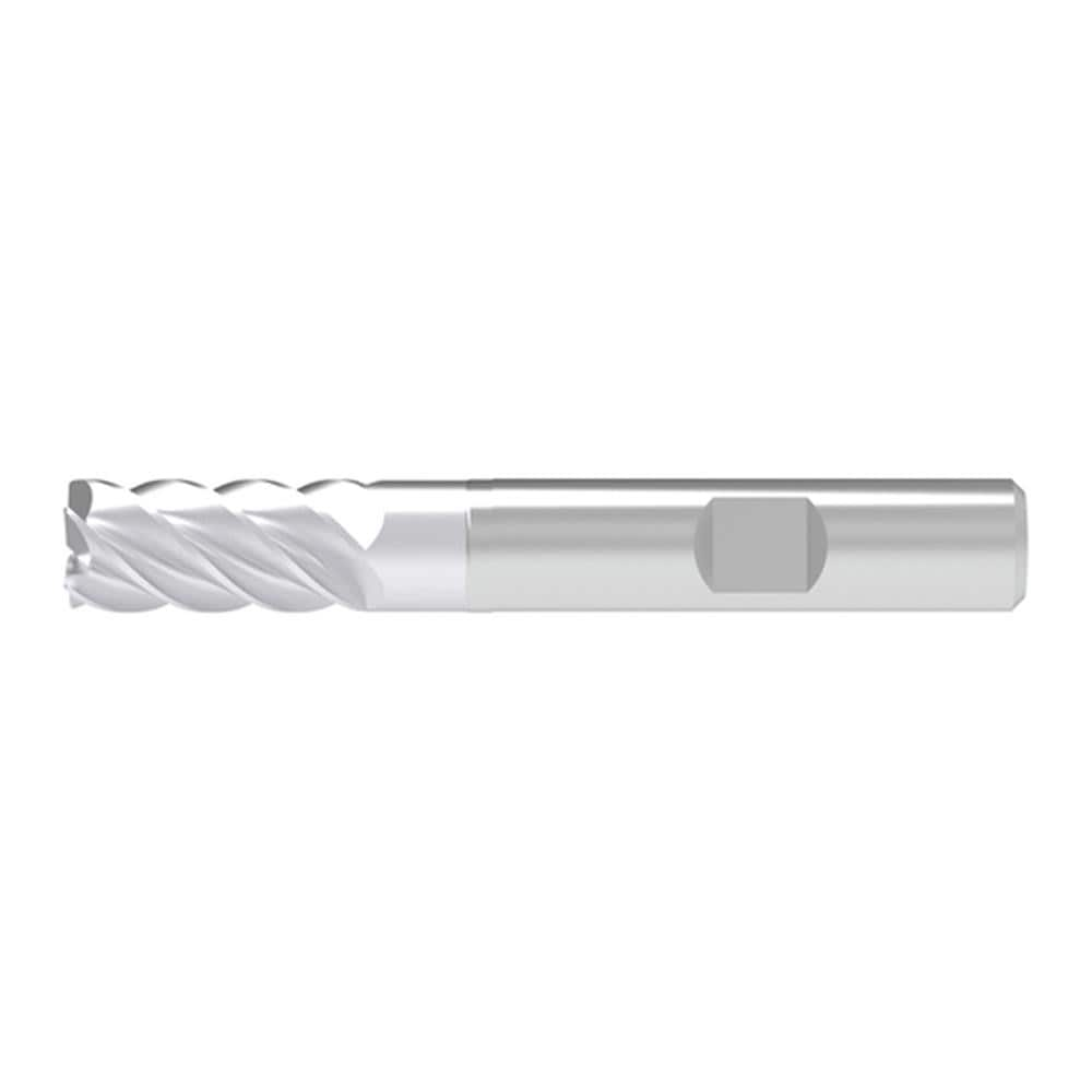 Corner Chamfer End Mill: 16.00 mm Dia, 36.00 mm LOC, 5 Flute, 0.30 mm Chamfer Width, Solid Carbide