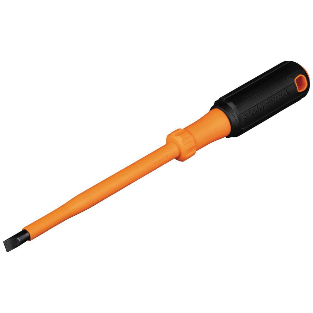 Slotted Screwdriver Bits; Reversible: No; Blade Width (Inch): 5/16; Blade Width (mm): 0.313 in; Blade Thickness: 0.313 in; Drive Size (Inch): 0.313 in; Material: Steel; Blade Thickness (Decimal Inch): 0.313 in; Overall Length (Inch): 11.07; Finish: Oxide;