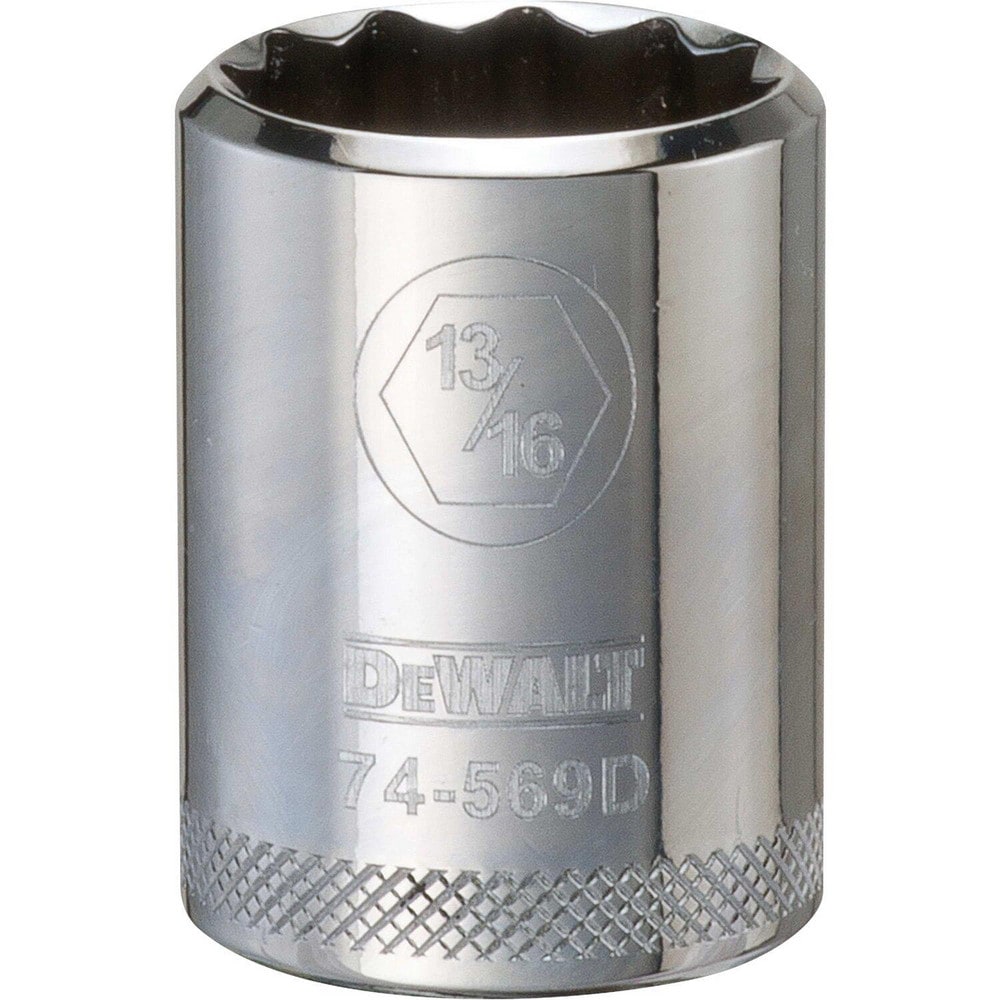 Standard  Hand Socket: 1/2" Drive, 13/16" Socket, 12-Point