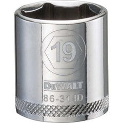 Standard  Hand Socket: 3/8" Drive, 19.00 mm Socket, 6-Point