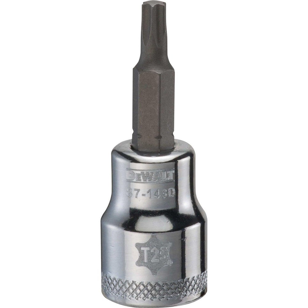 Hand Hex & Torx Bit Sockets; Socket Type: Torx Bit Socket; Drive Size (Fractional Inch): 3/8; Torx Size: T25; Bit Length (Inch): 3