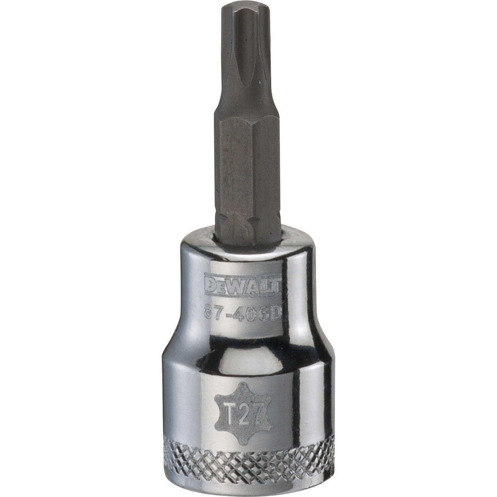 Hand Hex & Torx Bit Sockets; Socket Type: Torx Bit Socket; Drive Size (Fractional Inch): 3/8; Torx Size: T27; Bit Length (Inch): 3