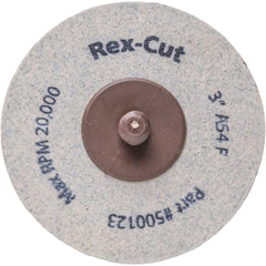 Quick-Change Disc: Type R, 3" Dia, 120 Grit, Aluminum Oxide, Non-Woven