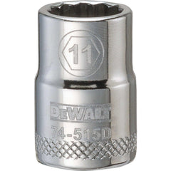 Standard  Hand Socket: 3/8" Drive, 11.00 mm Socket, 12-Point