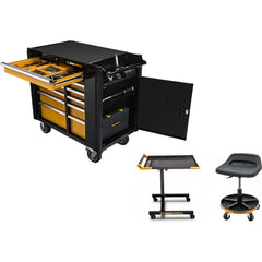 Tool Roller Cabinets; Drawers Range: 11 to 15 Drawers; Top Material: Steel; Color: Yellow, Black