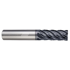 Corner Radius End Mill: 3/4" Dia, 3-1/4" LOC, 0.0600" Radius, 6 Flute, Solid Carbide