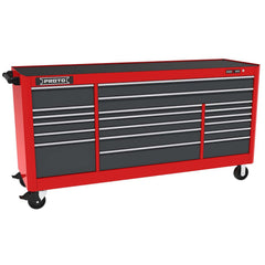 Steel Tool Roller Cabinet: 88" Wide, 46" High, 27" Deep, 19 Drawer