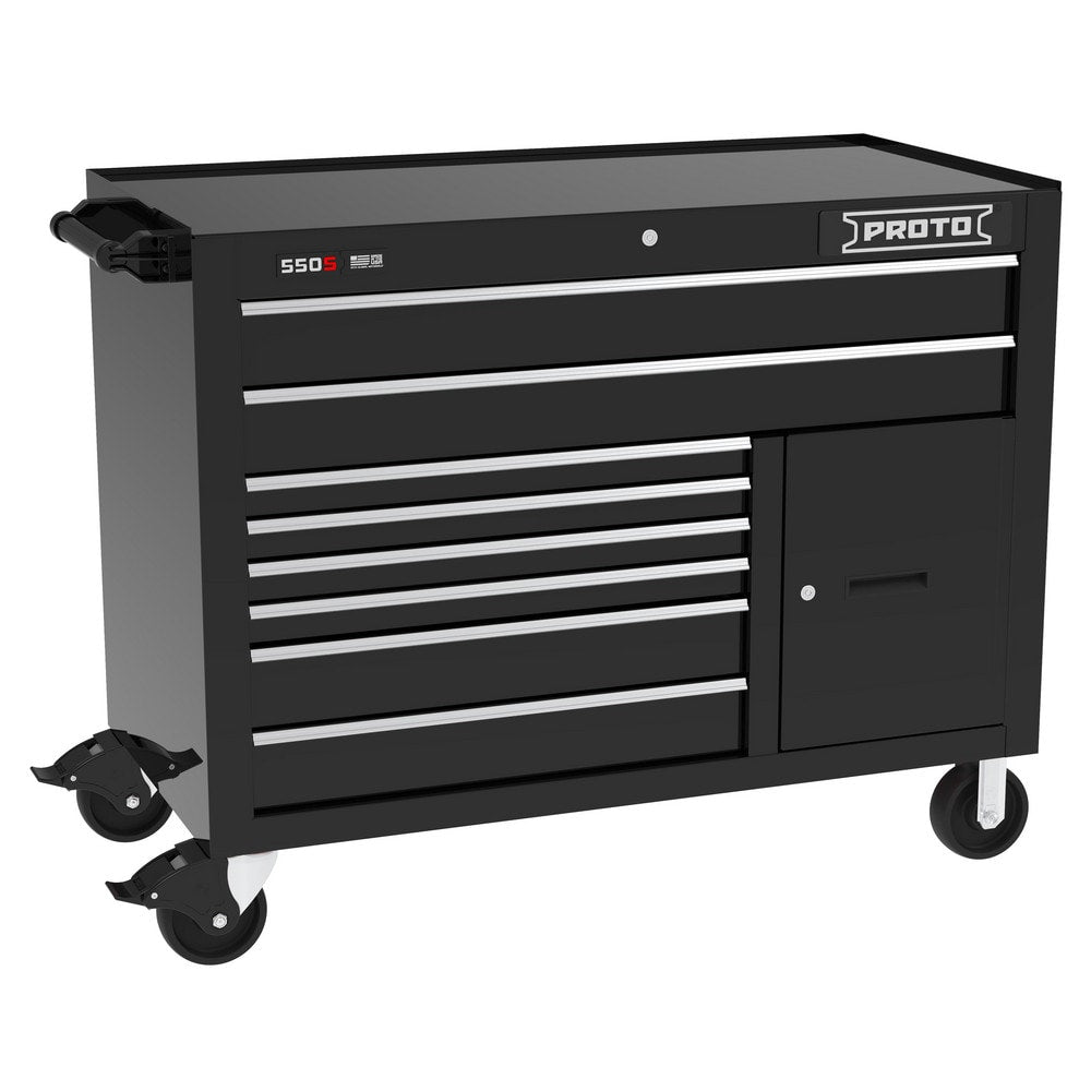 Steel Tool Roller Cabinet: 50" Wide, 41" High, 25-1/4" Deep, 8 Drawer