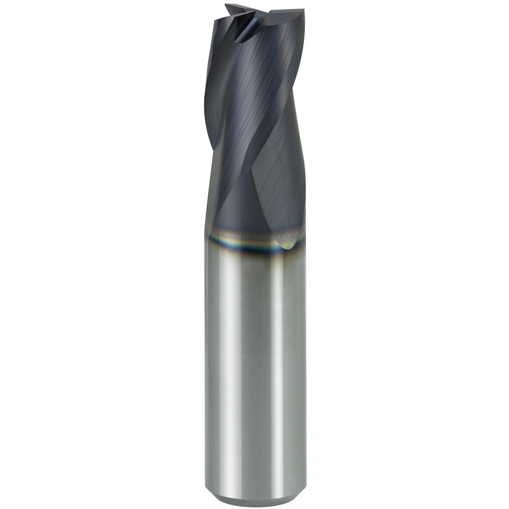 Square End Mill: 3.00 mm Dia, 4.50 mm LOC, 3 Flute, Solid Carbide