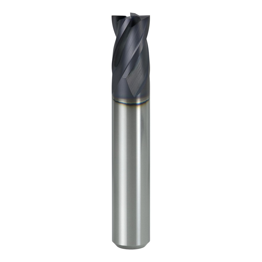 Square End Mill: 12.00 mm Dia, 15.00 mm LOC, 4 Flute, Solid Carbide