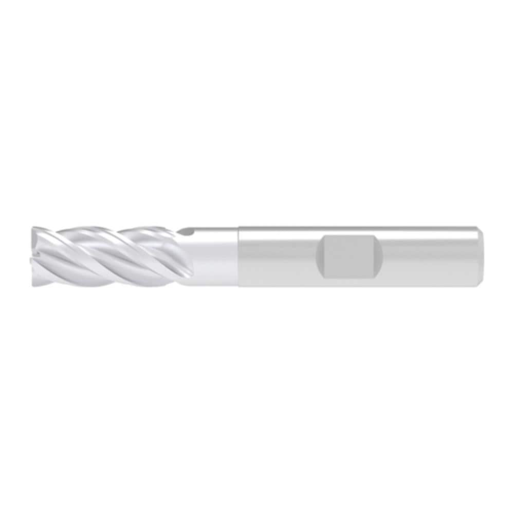 Corner Chamfer End Mill: 16.00 mm Dia, 36.00 mm LOC, 4 Flute, 0.30 mm Chamfer Width, Solid Carbide