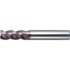 Square End Mill: 13.00 mm Dia, 26.00 mm LOC, 3 Flute, Solid Carbide