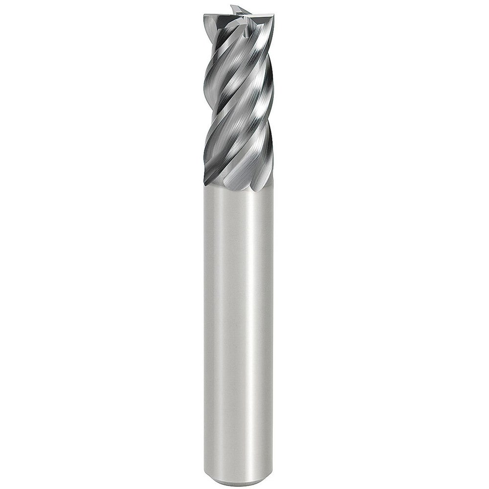 Square End Mill: 3/16" Dia, 4 Flute, Solid Carbide