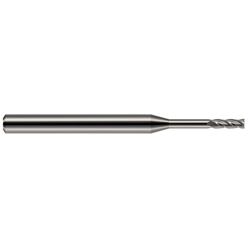 Square End Mill: 0.50 mm Dia, 4 Flute, Solid Carbide