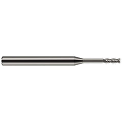 Square End Mill: 0.50 mm Dia, 4 Flute, Solid Carbide