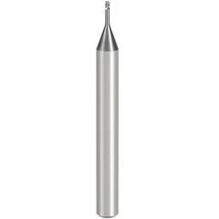 Square End Mill: 0.40 mm Dia, 0.60 mm LOC, 4 Flute, Solid Carbide