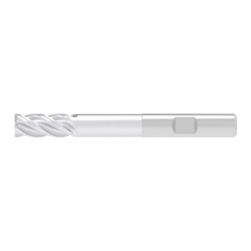 Corner Chamfer End Mill: 16.00 mm Dia, 33.00 mm LOC, 4 Flute, 0.30 mm Chamfer Width, Solid Carbide