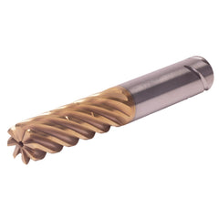 Corner Radius End Mill: 20 mm Dia, 80.00 mm LOC, 2.50 mm Radius, 8 Flute, Solid Carbide