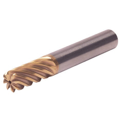 Corner Radius End Mill: 25 mm Dia, 45.00 mm LOC, 2.00 mm Radius, 8 Flute, Solid Carbide