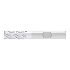 Corner Chamfer End Mill: 20.00 mm Dia, 41.00 mm LOC, 4 Flute, 0.30 mm Chamfer Width, Solid Carbide