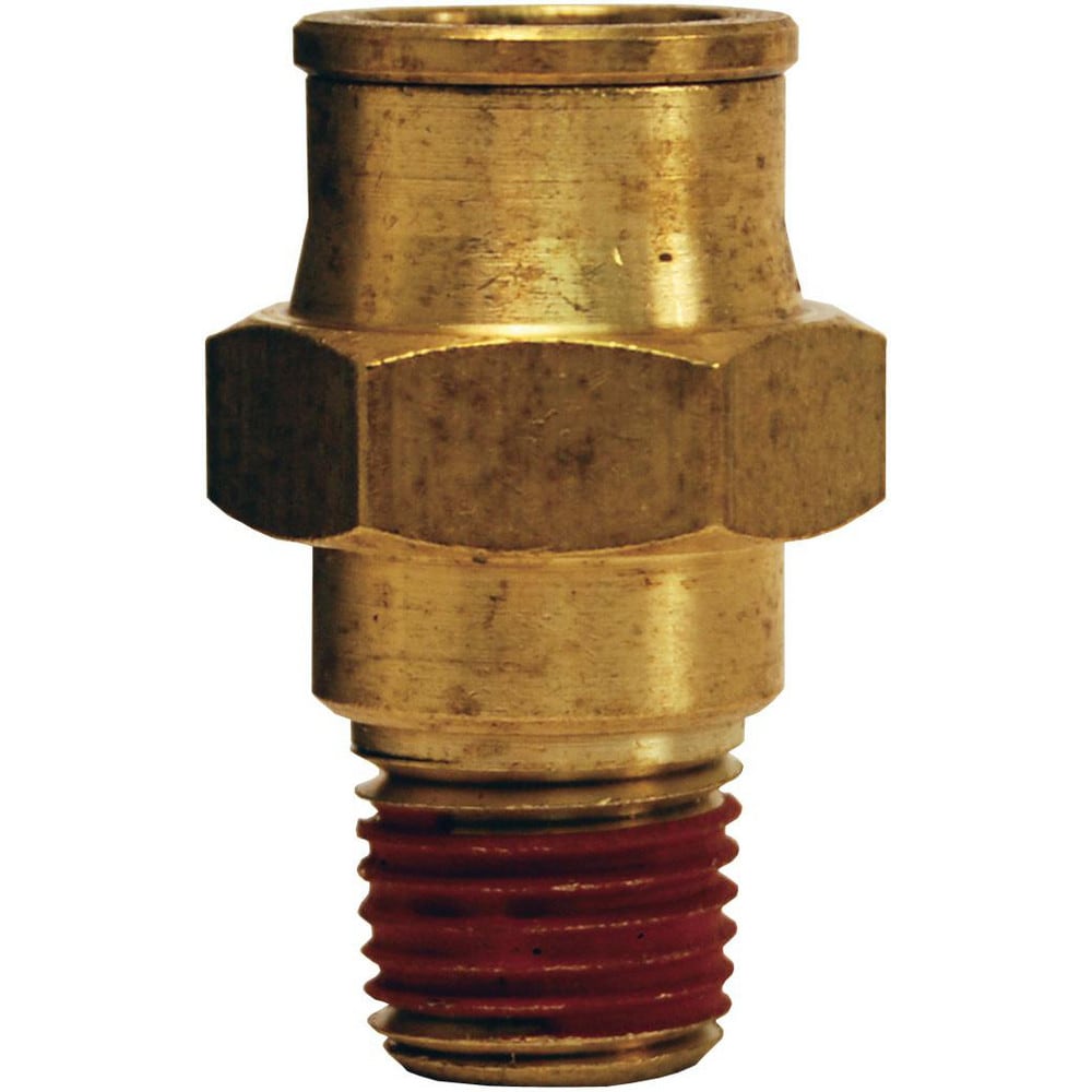 Pneumatic Hose Fittings & Couplings; Fitting Type: Elbow; Type: Elbow; Interchange Type: Universal; Thread Type: NPTF; Material: Brass; Thread Standard: Male NPT