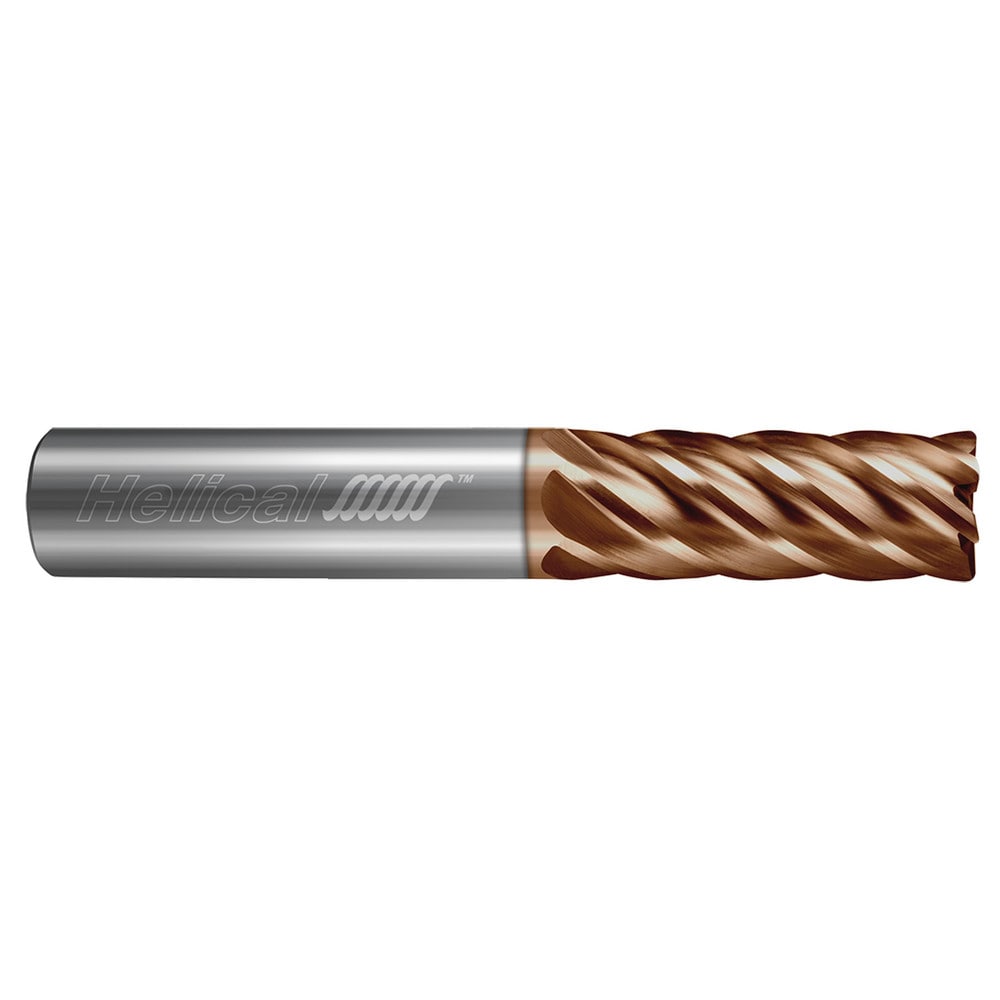 Corner Radius End Mill: 3/16" Dia, 7/16" LOC, 0.0300" Radius, 6 Flute, Solid Carbide