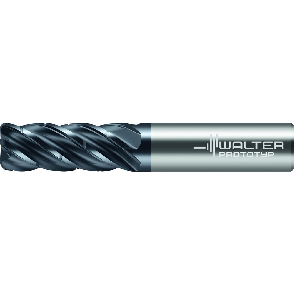 Corner Radius End Mill: 1/2" Dia, 1-1/4" LOC, 0.0600" Radius, 5 Flute, Solid Carbide