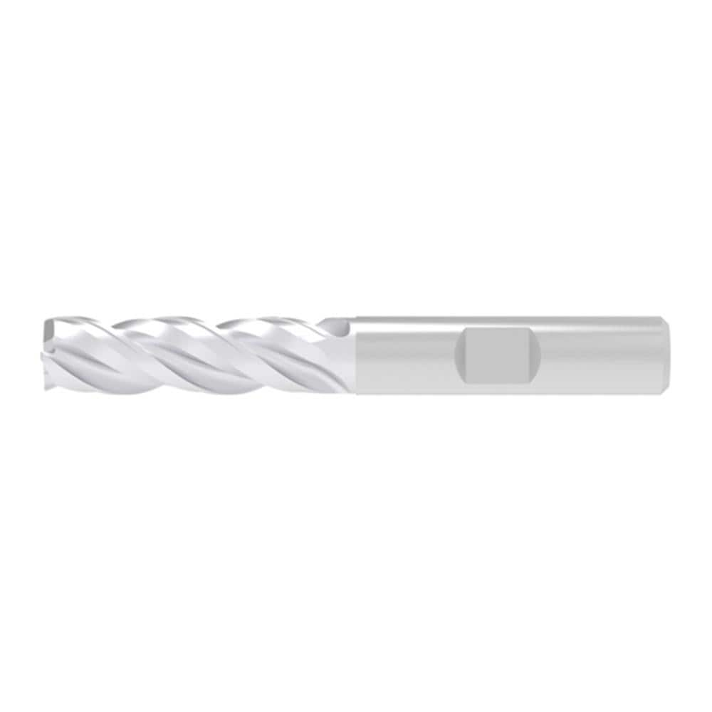 Corner Chamfer End Mill: 16.00 mm Dia, 48.00 mm LOC, 3 Flute, 0.20 mm Chamfer Width, Solid Carbide