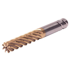 Roughing & Finishing End Mills; Mill Diameter (Fractional Inch): 3/4; Mill Diameter (mm): 19.05; Flute Type: Helical Flute; Number Of Flutes: 8; End Mill Material: Solid Carbide; Length of Cut (Inch): 1-5/8; Length of Cut (mm): 41.28; Coating/Finish: AlCr