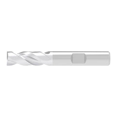 Corner Chamfer End Mill: 5.00 mm Dia, 13.00 mm LOC, 2 Flute, 0.10 mm Chamfer Width, Solid Carbide