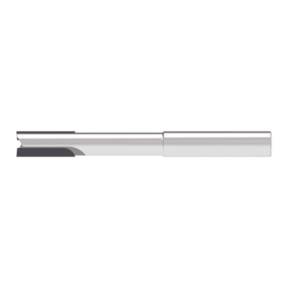 Corner Chamfer End Mill: 10.00 mm Dia, 20.00 mm LOC, 2 Flute, 0.10 mm Chamfer Width, Solid Carbide