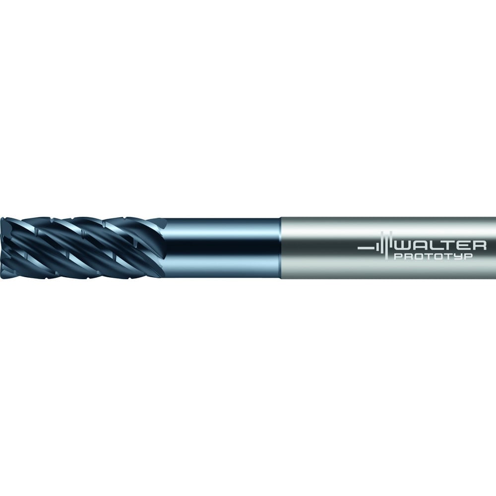 Corner Radius End Mill: 5/8" Dia, 1-1/4" LOC, 0.0300" Radius, 6 Flute, Solid Carbide