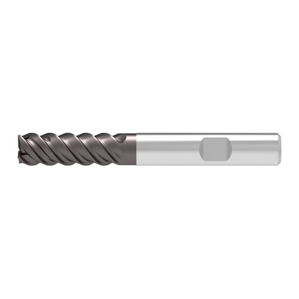 Corner Chamfer End Mill: 20.00 mm Dia, 60.00 mm LOC, 4 Flute, 0.15 mm Chamfer Width, Solid Carbide