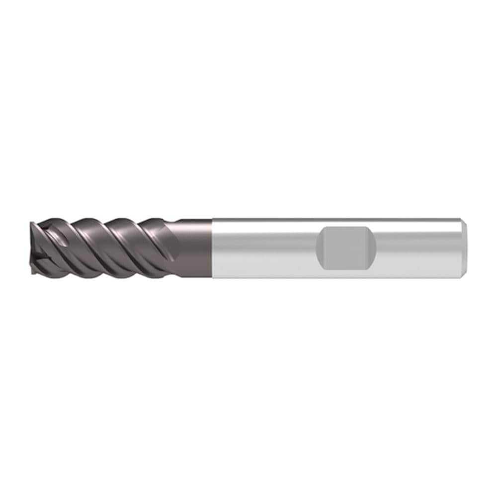 Corner Chamfer End Mill: 14.00 mm Dia, 26.00 mm LOC, 4 Flute, 0.15 mm Chamfer Width, Solid Carbide