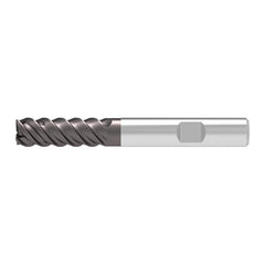 Corner Chamfer End Mill: 10.00 mm Dia, 30.00 mm LOC, 4 Flute, 0.15 mm Chamfer Width, Solid Carbide