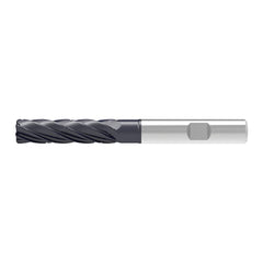 Corner Radius End Mill: 10.00 mm Dia, 51.00 mm LOC, 1.00 mm Radius, 5 Flute, Solid Carbide