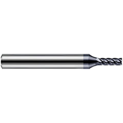 Corner Radius End Mill: 0.0310" Dia, 3/32" LOC, 0.0050" Radius, 5 Flute, Solid Carbide