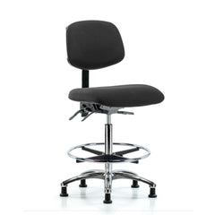 ESD Task Chair: Conductive Cloth, 36" Seat Height, Black