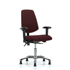 Task Chair Task Chair: Olefin, 24" Seat Height, Burgundy