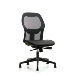 Mesh Office Task Chair: Vinyl, 23" Seat Height, Carbon