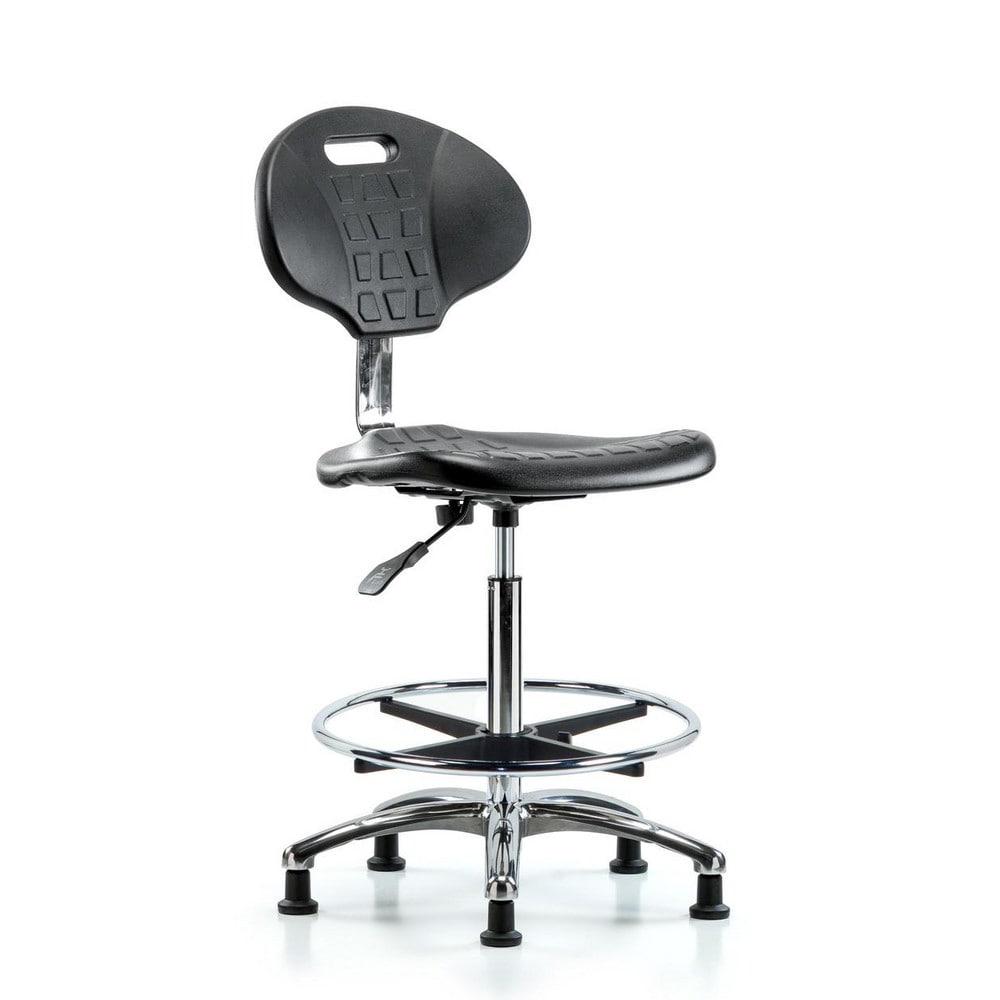 Clean Room Task Chair: Polyurethane, 33-1/2" Seat Height, Black