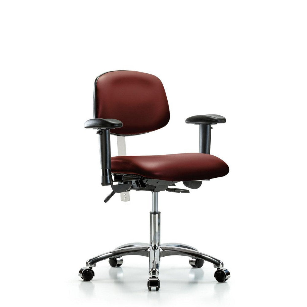 Clean Room Task Chair: Vinyl, 24" Seat Height, Borscht