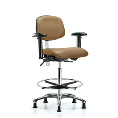 Clean Room Task Chair: Vinyl, 36" Seat Height, Taupe