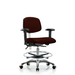 Clean Room Task Chair: Vinyl, 29" Seat Height, Burgundy