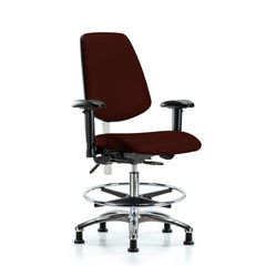 Clean Room Task Chair: Vinyl, 29" Seat Height, Burgundy