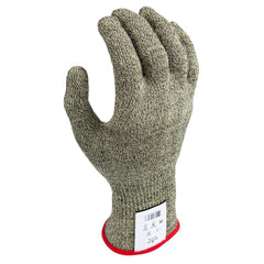 Cut-Resistant Gloves: SHOWA 257X, Size Small, ANSI Cut A7, ANSI Puncture 0, Stainless Steel Lined, Aramid Knit, Spandex, Stainless Steel & Polyester