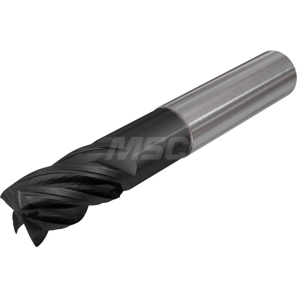 Square End Mill: 7/16" Dia, 1-1/2" LOC, 4 Flute, Solid Carbide