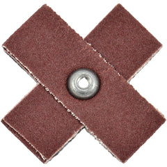 Cross & Square Pads; Pad Type: Cross; Abrasive Type: Coated; Grade: Very Fine; Grit: 240; Eyelet Size: 8-32; Pad Length: 2.5000; Pad Width: 0.75; Abrasive Material: Aluminum Oxide